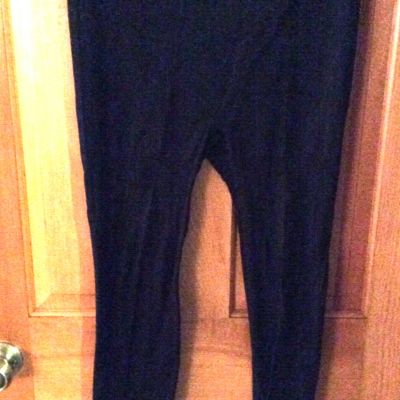 Women's Lane Bryant Black Spandex Legging Size Large EUC